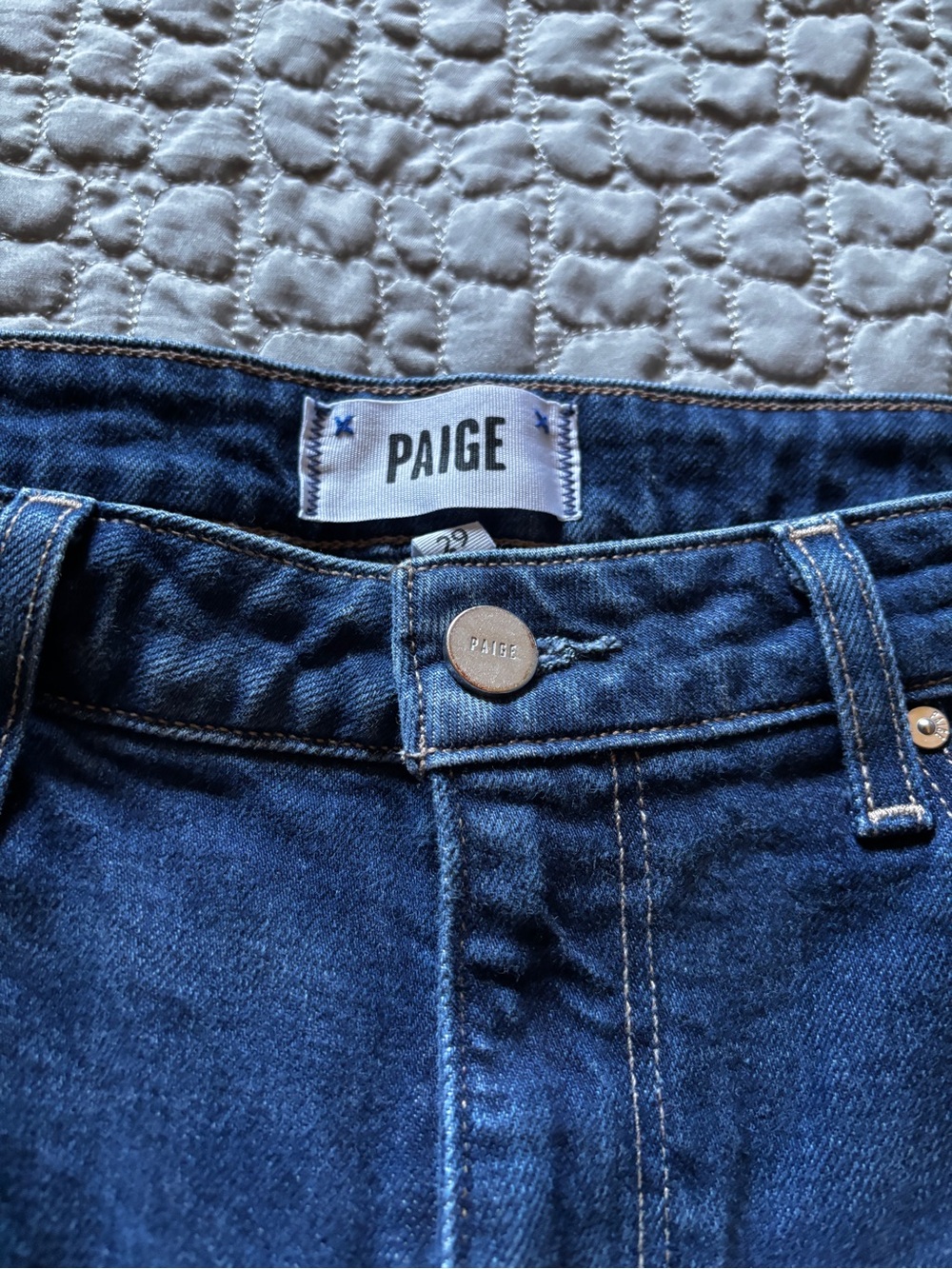 Paige Wide Leg Harper Jeans Dark Wash - Picture 4 of 7